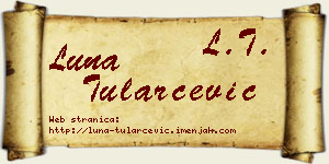 Luna Tularčević vizit kartica